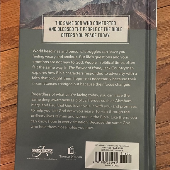 The Power of Hope Hardcover Book by Jack Countryman - Picture 3 of 4